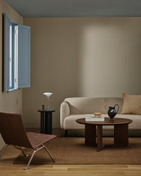 Baya Linden Floor Rug - Ironbark styled in a room