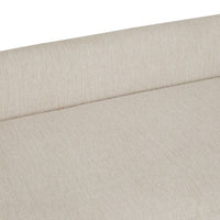 GlobeWest Addison Bench Seat - Natural White Tweed