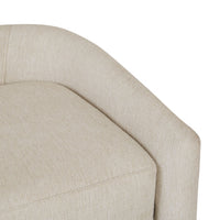 GlobeWest Addison Bench Seat - Natural White Tweed
