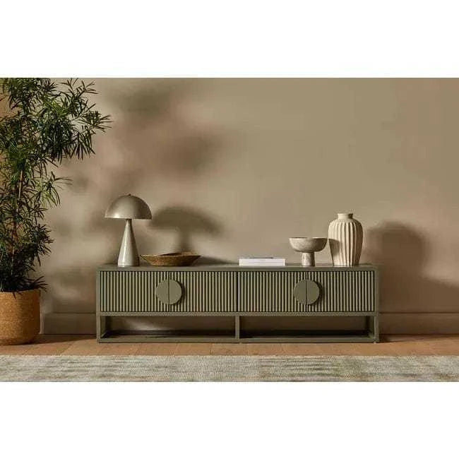 Globe West Entertainment Units Globe West Benjamin Ripple Entertainment Unit, Natural Ash