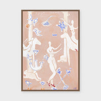 All Heart fine art print framed in dark stained timber behind glass