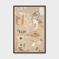 There Is Freedom In Love fine art print framed in black stained timber behind glass
