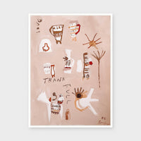 A Heart Full Of Thankfulness Leans Into Love fine art print framed in white stained timber behind glass