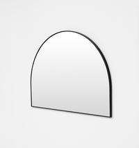 Middle of Nowhere Bjorn Wide Arch Mirror, Black, 110 x 80cm - frame profile