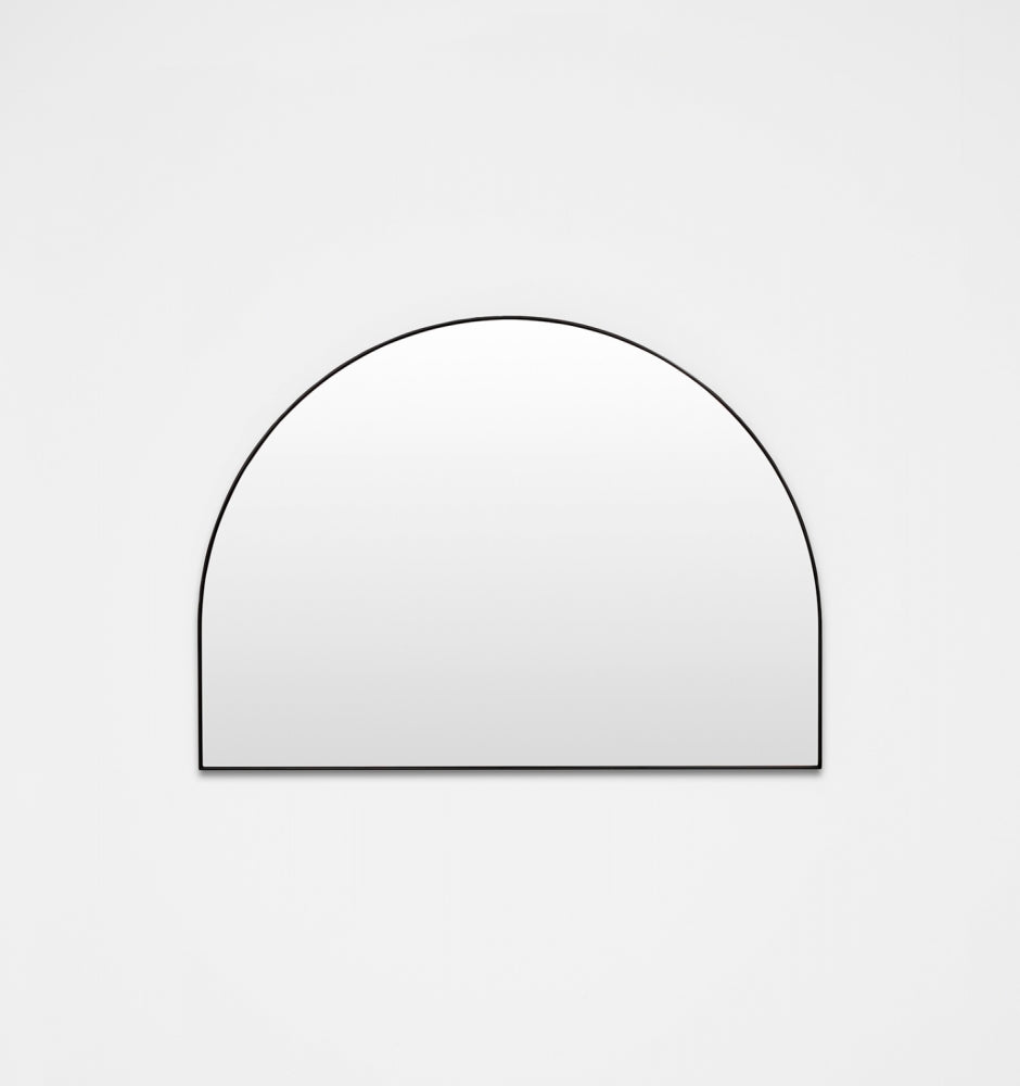 Middle of Nowhere Bjorn Wide Arch Mirror, Black, 110 x 80cm | Norsu Interiors
