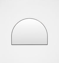Middle of Nowhere Bjorn Wide Arch Mirror, Black, 110 x 80cm | Norsu Interiors