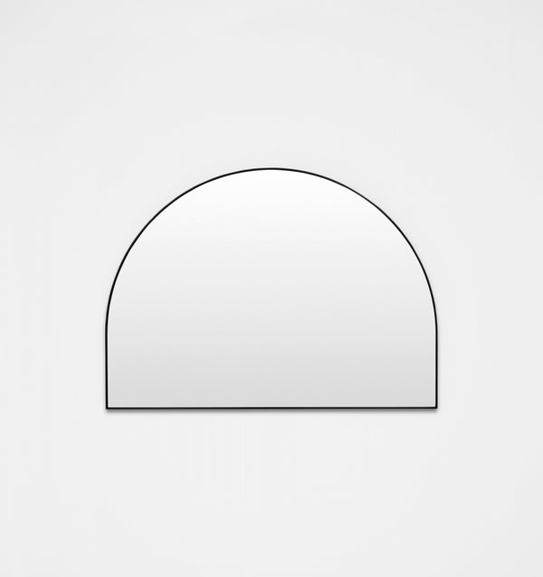 Middle of Nowhere Bjorn Wide Arch Mirror, Black, 110 x 80cm | Norsu Interiors