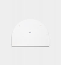 Middle of Nowhere Bjorn Wide Arch Mirror, Bright White, 110 x 80cm - reverse showing fixings