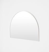 Middle of Nowhere Bjorn Wide Arch Mirror, Bright White, 110 x 80cm - frame profile