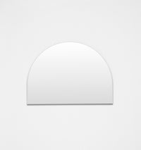 Middle of Nowhere Bjorn Wide Arch Mirror, Bright White, 110 x 80cm | Norsu Interiors