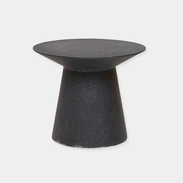 GlobeWest Livorno Round Indoor/Outdoor Side Table, Black Speckle | Norsu Interiors
