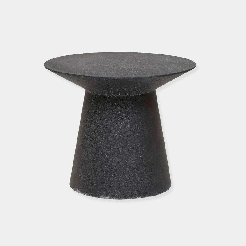 Globe West Side Tables Globe West Livorno Round Side Table (Indoor/Outdoor), Black Speckle