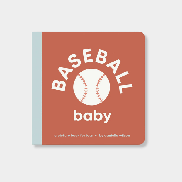 Baseball Baby board book for toddlers with baseball design and durable pages