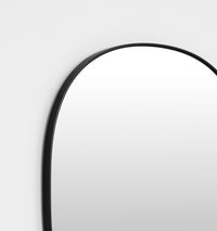 Middle of Nowhere Bob Mirror, Black, 65 x 70cm - corner detail