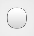 Middle of Nowhere Bob Mirror, Black, 65 x 70cm