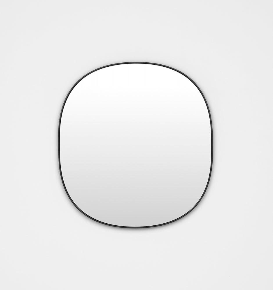 Middle of Nowhere Bob Mirror, Black, 65 x 70cm | Norsu Interiors