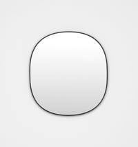 Middle of Nowhere Bob Mirror, Black, 65 x 70cm | Norsu Interiors