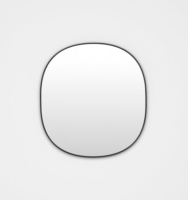 Middle of Nowhere Bob Mirror, Black, 65 x 70cm | Norsu Interiors