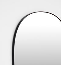 Middle of Nowhere Bob Mirror, Black, 90 x 100cm - corner detail