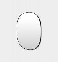Middle of Nowhere Bob Mirror, Black, 90 x 100cm - frame profile