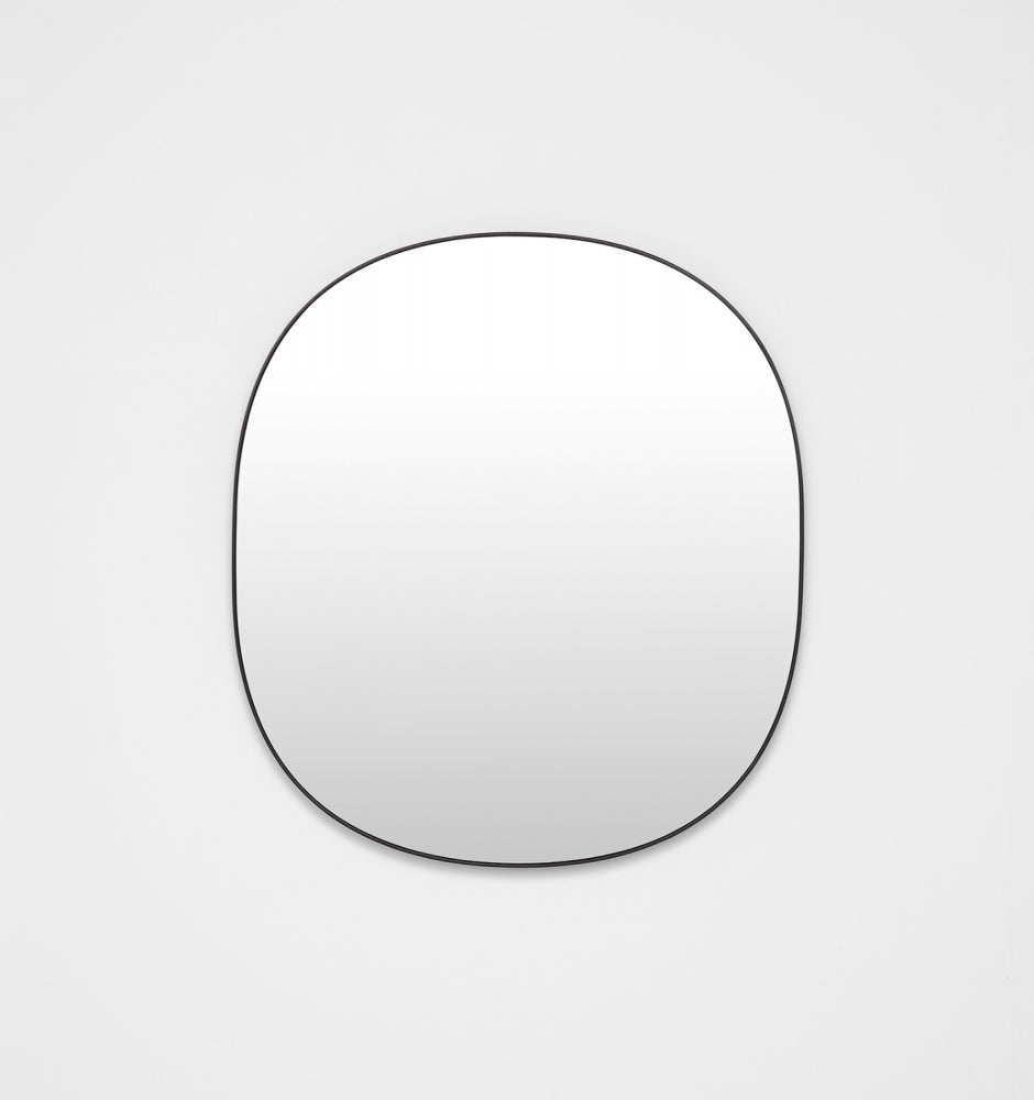 Middle of Nowhere Bob Mirror, Black, 90 x 100cm | Norsu Interiors
