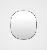 Middle of Nowhere Bob Mirror, Black, 90 x 100cm | Norsu Interiors