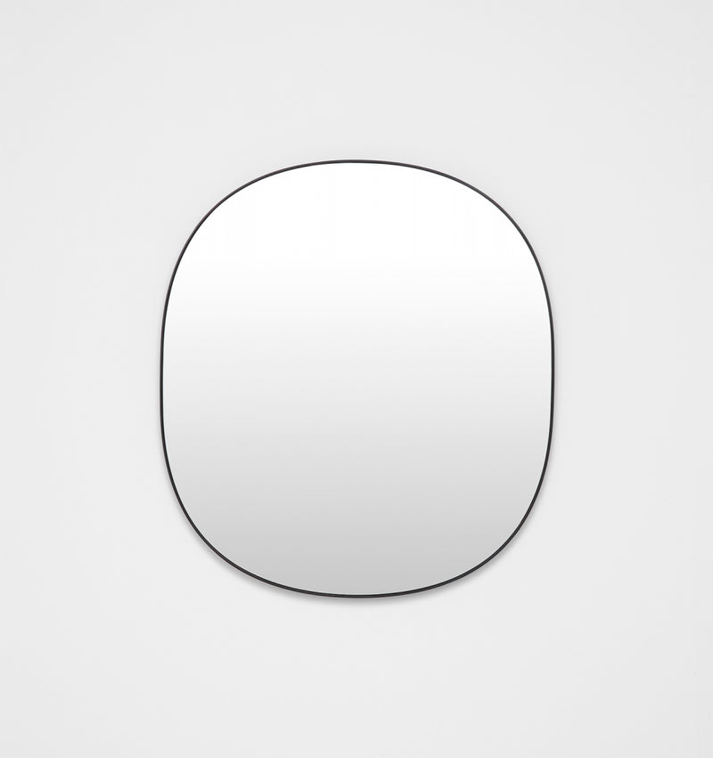 Middle of Nowhere Bob Mirror, Black, 90 x 100cm | Norsu Interiors