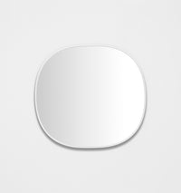 Middle of Nowhere Bob Mirror, Bright White, 65 x 70cm - alternate view