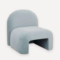 GlobeWest Alva Occasional Chair - Celeste Velvet