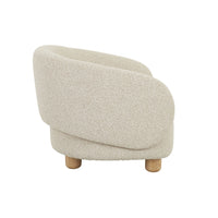 GlobeWest Flo Occasional Chair - Moon Rock - Natural Ash