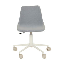 GlobeWest Harlow Office Chair - Powder Blue - Matt Bone