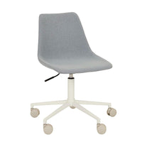 GlobeWest Harlow Office Chair - Powder Blue - Matt Bone