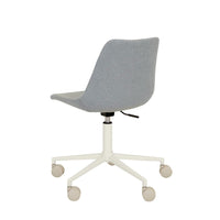 GlobeWest Harlow Office Chair - Powder Blue - Matt Bone