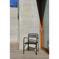 Globe West Dining Chairs Globe West Pier Breeze Dining Arm Chair, Black