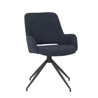GlobeWest Quentin Spider Leg Office Chair - Orion, Matt Graphite, styled in a room setting