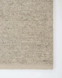 Baya Clifton Floor Rug in ash color with handcrafted 100% New Zealand wool and softly looped pile texture
