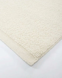 Baya Clifton Floor Rug ivory hand-knotted wool texture close-up