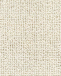 Close-up of the Baya Clifton Floor Rug in ivory showing hand-knotted loop pile texture made from 100% New Zealand wool
