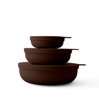 Styleware Nesting Bowl 3-Piece Set in Cocoa