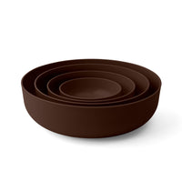 Cocoa nesting bowls nested for compact storage