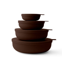Styleware Nesting Bowl 4-Piece Set in Cocoa
