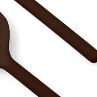 Logo detail on Cocoa Styleware salad servers