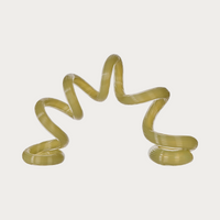 Coil Glass Sculpture in Green