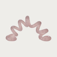 Coil Glass Sculpture in Pink