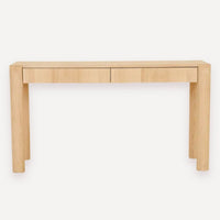 GlobeWest Willa Console - Satin Oak