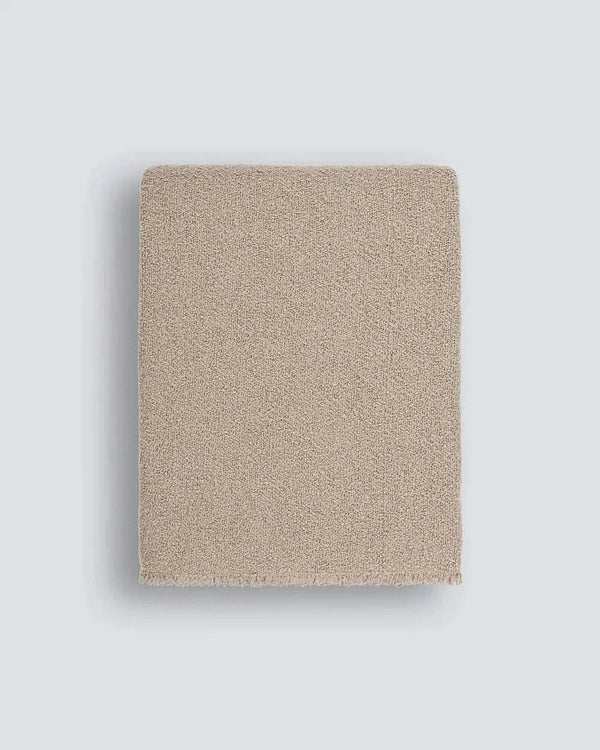 Baya Blankets & Throws Baya Cromwell Throw Blanket - Taupe