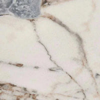 Close-up of Matt Ocean Marble top with natural veining in GlobeWest Elsie Bedside table