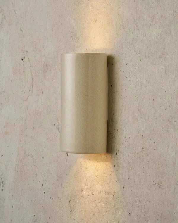 Robert Gordon Interiors Wall Sconce Robert Gordon Curve Ceramic Wall Light - Olive