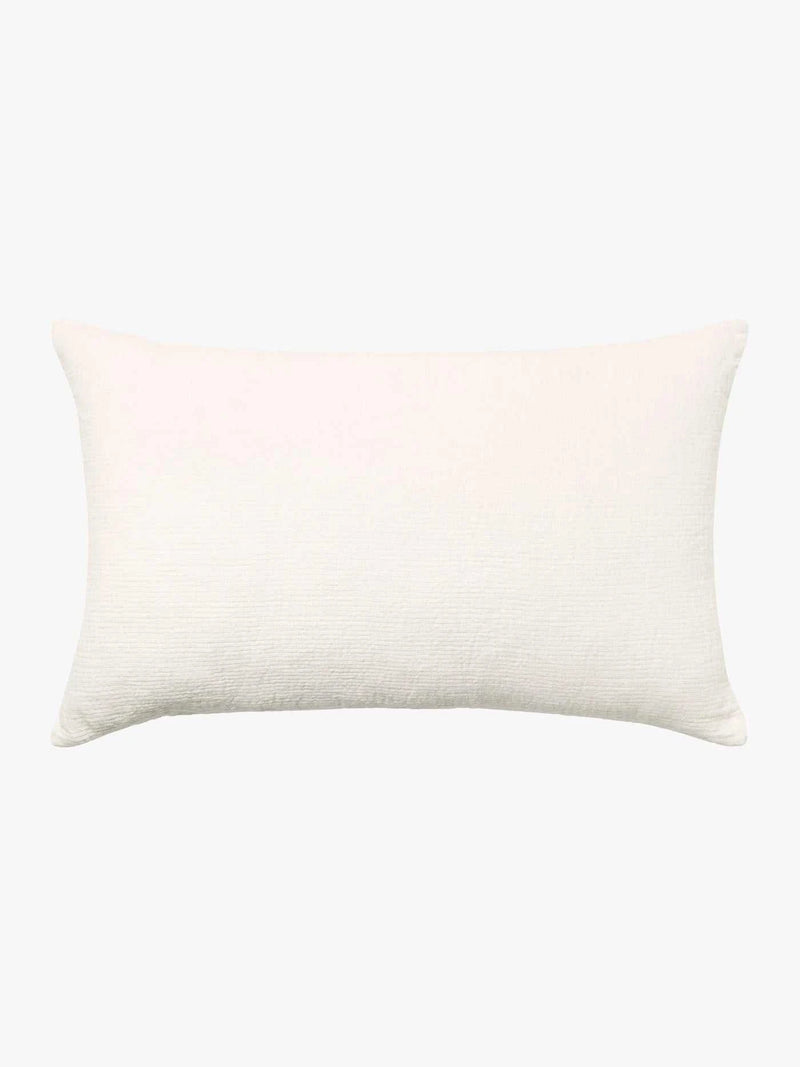 L&M Home Cushions L&M Ava Pure Linen Cushion, Chalk, 65 x 45cm
