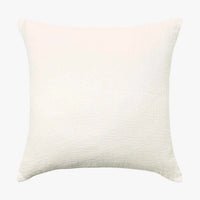 L&M Home Ava pure linen cushion in chalk, 55x55cm | Norsu Interiors